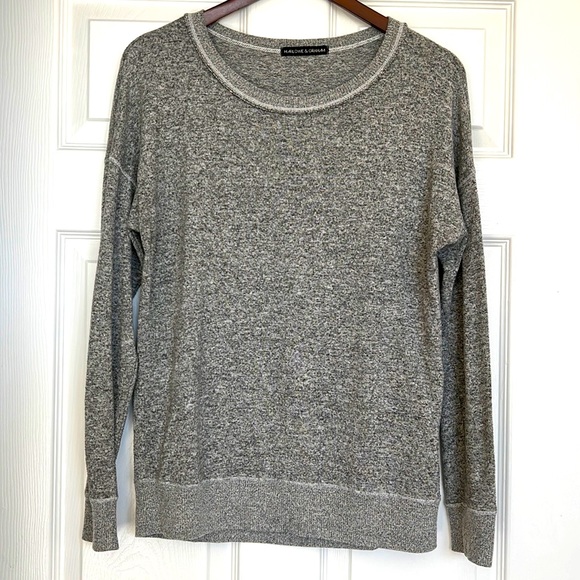 Harlowe & Graham Marbled Fleece Top - Picture 2 of 5